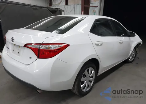 2016 Toyota Corolla Le из США, поврежденный, VIN 2T1BURHE9GC563324